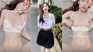 คลิปหลุด Pedd_69xh น้องเป็ด สาวสวยเน็ตไอดอลนอนโดนเย็ดคาชุดชั้นในลายลูกไม้หีขาวอมชมพูโดนแฟนหนุ่มจับซอยหีเสียวๆจนน้ำแตก